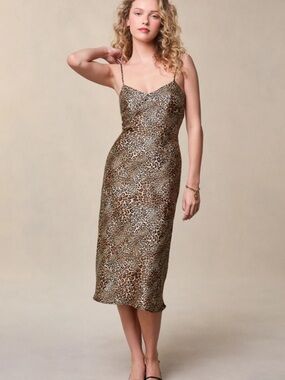 ⭐️Rouje Diane Midi Animal Print Dress ⭐️